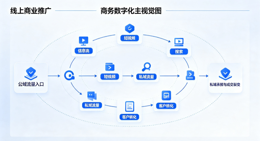 忻府区线上商业推广怎么做？全域流量闭环搭建与低成本转化实战指南